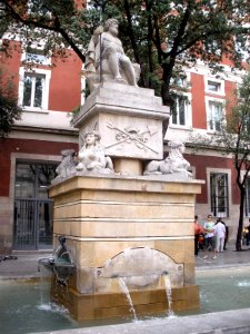 Barcelona - Fuente de Neptuno, Plaza de la Merced