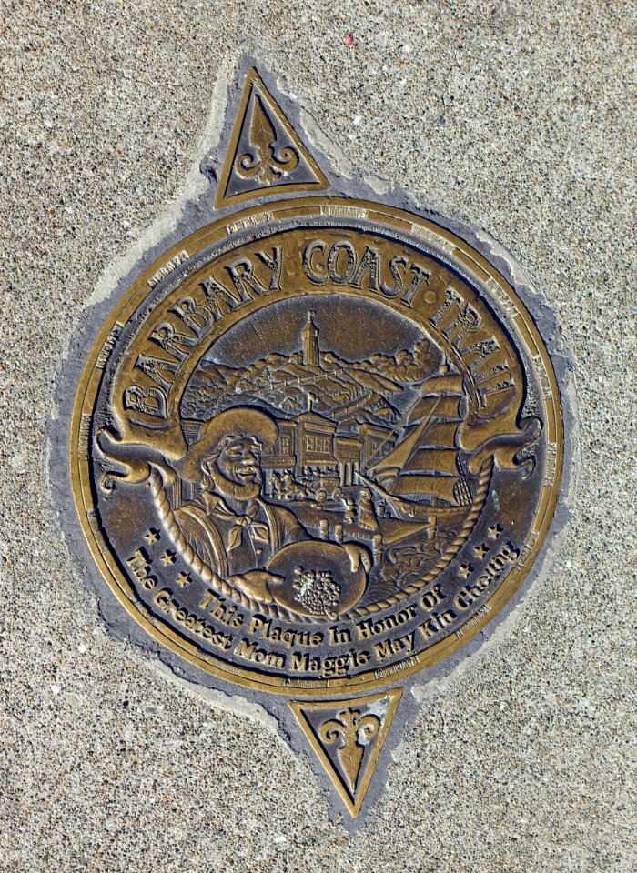 Barbary Coast Trail marker - San Francisco, CA - DSC03091