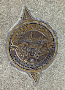 Barbary Coast Trail marker - San Francisco, CA - DSC03091
