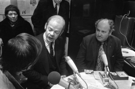 Bas de Gaay Fortman en Henk van Stipriaan (r) in programma Spitsuur, Bestanddeelnr 927-0550