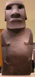 Basalt statue known as 'Hoa Hakananai'a', Easter Island, c. 1400, Tate Britain