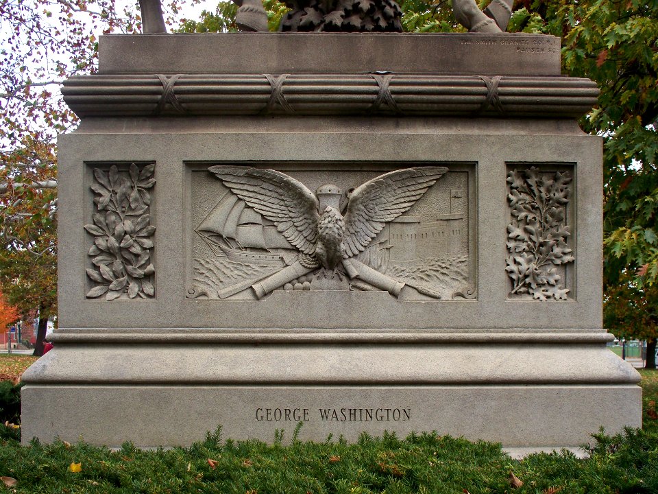 Base of George Washington memorial, Allegheny Commons, 02