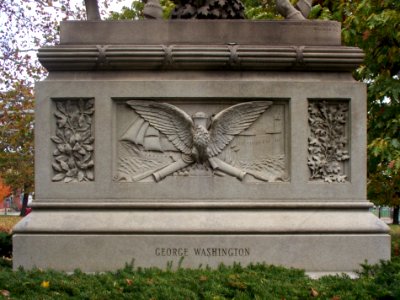 Base of George Washington memorial, Allegheny Commons, 02