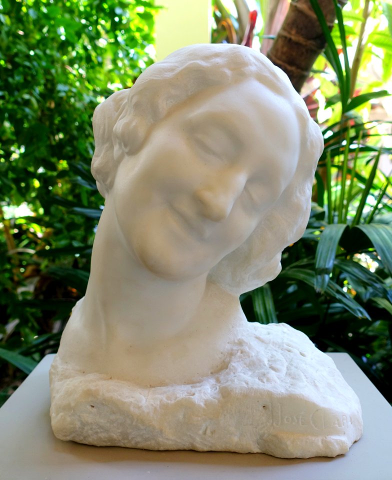 Barbara Deering Danielson by Jose Clara, Spanish, 1927, marble - Vizcaya Museum and Gardens - Miami, Florida - DSC08445