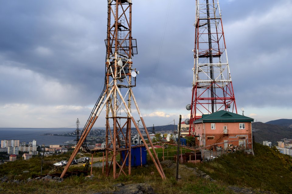 Base of antennas of Eagle's Nest in Vladivostok