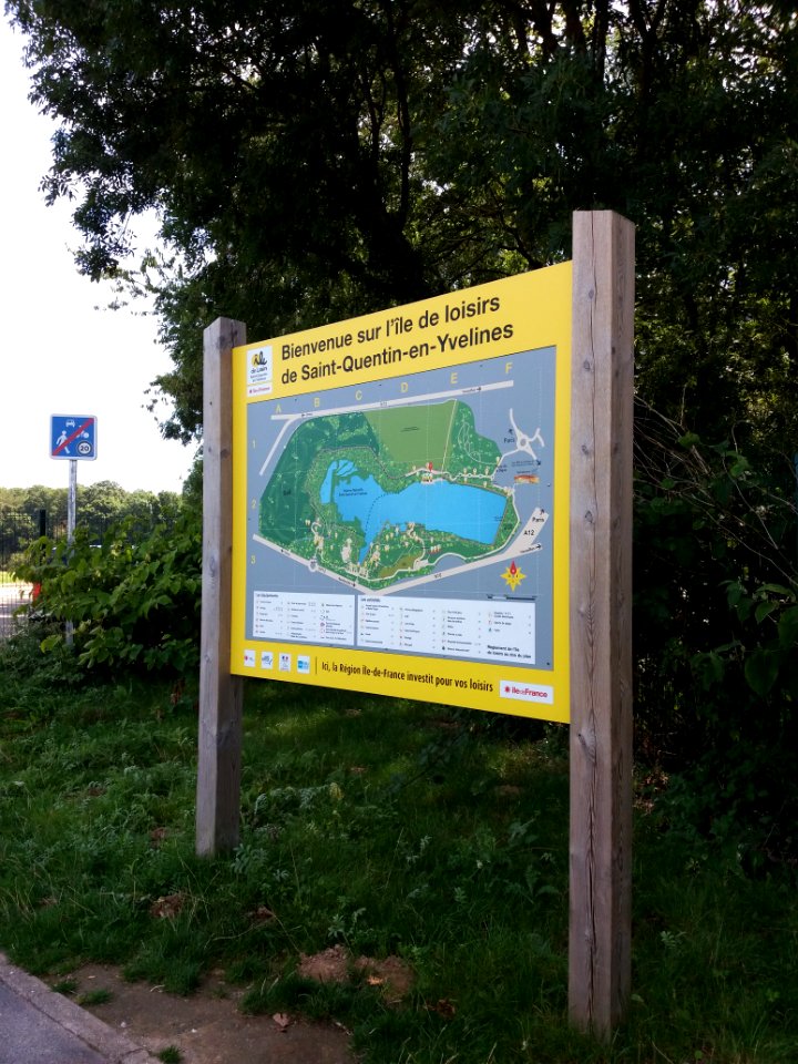 Base de loisirs de Saint-Quentin-en-Yvelines - Plan Île de loisirs