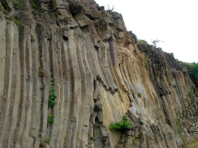 Basalt columns above Coubon (Haute-Loire)