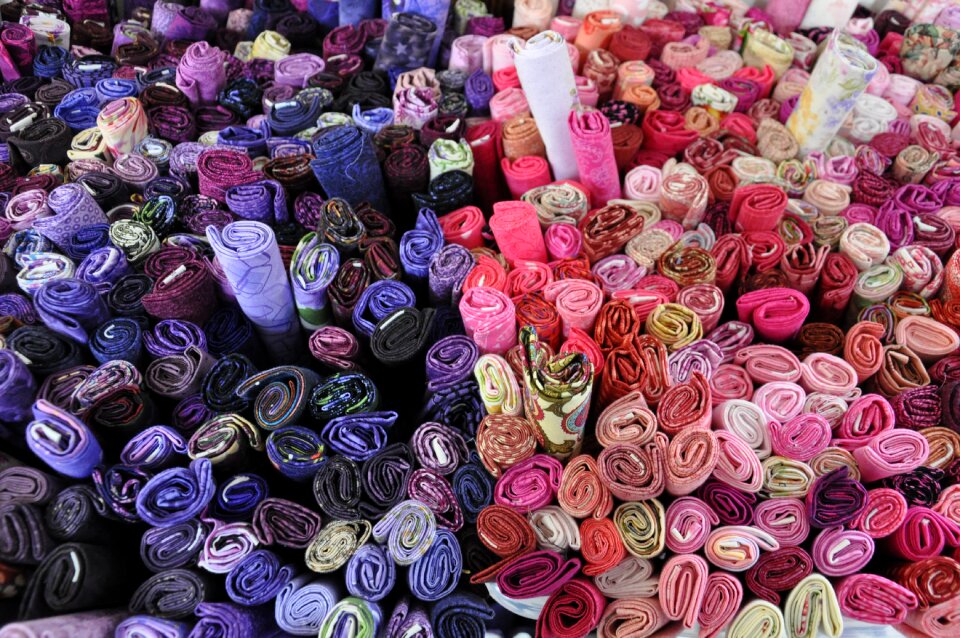 Material textile sewing