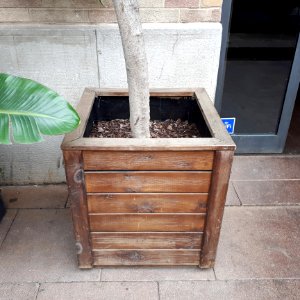 Barcelona wooden planter 2017 B