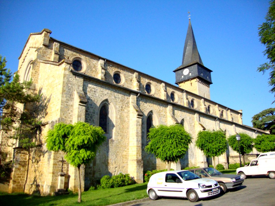 Barran (Gers, Fr) église au clocher tors