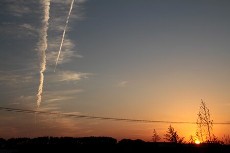 Sunset cloud afterglow