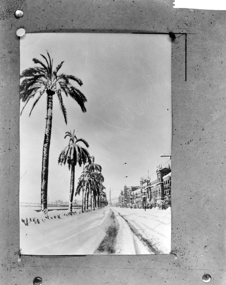 Barcelona in de sneeuw, Bestanddeelnr 914-6631