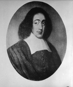 Baruch Spinoza, Nederlandse filosoof en lenzenslijper. Zijn bekendste werk is Et, Bestanddeelnr 935-0842