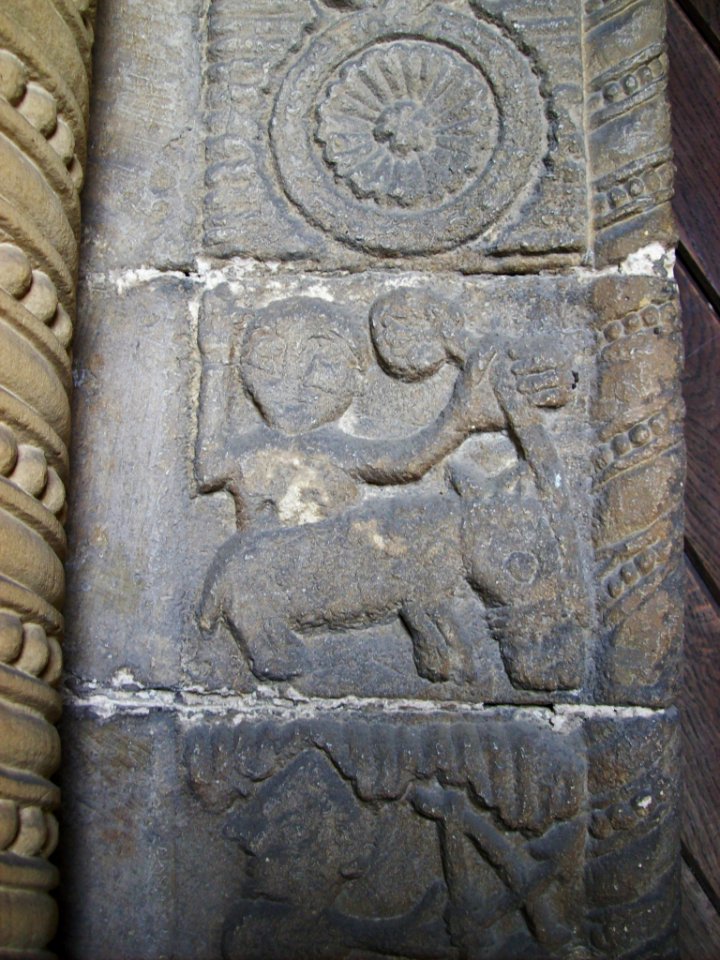 Barton-le-street, Romanesque carvings