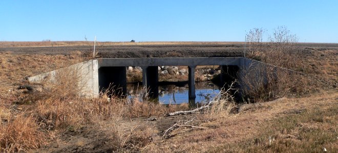 Barton County bridge 650 from W 1