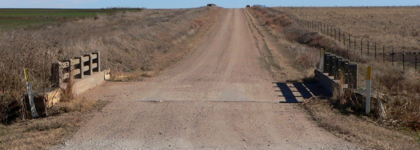 Barton County bridge 222 from W 1