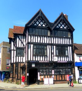 Barton's Bookshop, 2 Bridge Street, Leatherhead (NHLE Code 1294412) (July 2013) (1)