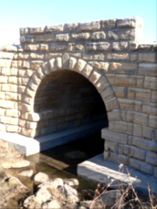 Barton Co Beaver Creek NE 50 Ave bridge, W arch 1