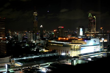 Bangkok Siam square at night