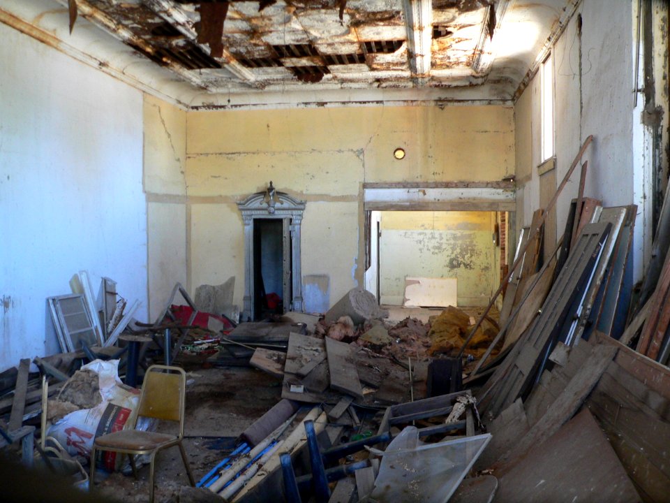 Bank of Gage (Oklahoma) interior facing SW 1