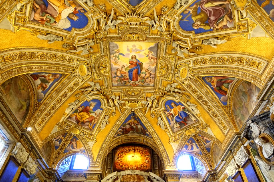 Baptistery ceiling, by Domenico Crespi il Passignano, 1610 - Santa Maria Maggiore - Rome, Italy - DSC05690