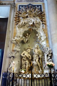 Baptism of Christ by Giacomo Filippo Parodi - Santa Maria delle Vigne (Genoa) - DSC03302