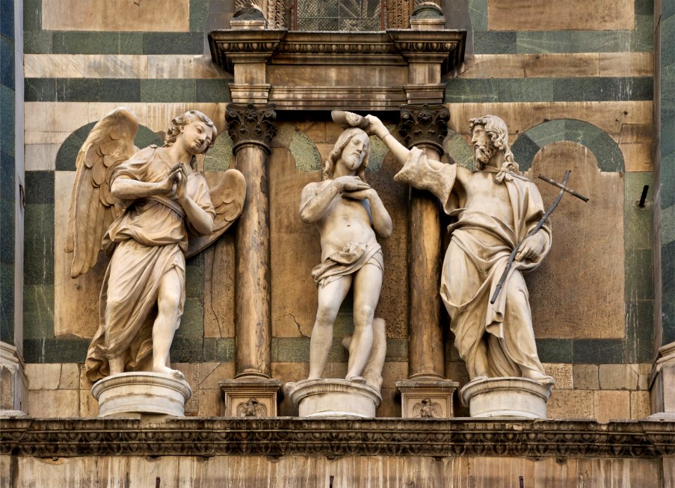 Baptism of Christ Baptistery Florence copy