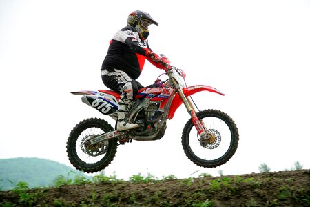 Dirt motorbike speed