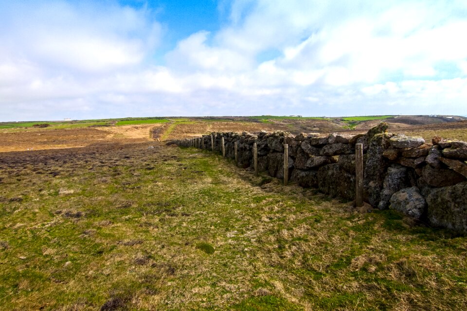 Stone hedge stone wall nature