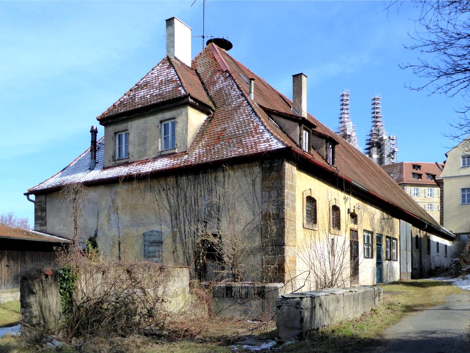 Bamberg, Ottobrunnen 1, Bauscheune, v W, 1