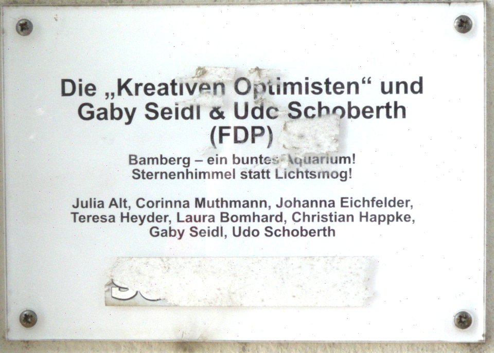 Bamberg, Am Leinritt – Mosaik 3 (Infotafel)