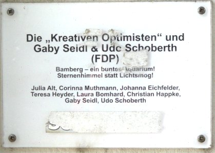 Bamberg, Am Leinritt – Mosaik 3 (Infotafel)