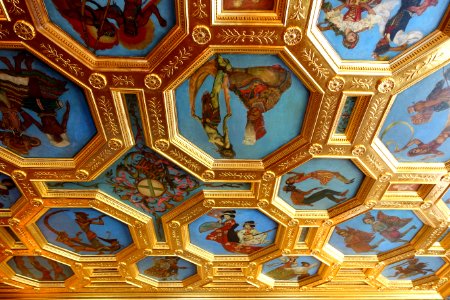 Ballroom ceiling - Cà d'Zan - John and Mable Ringling Museum of Art - Sarasota, FL - DSC00248