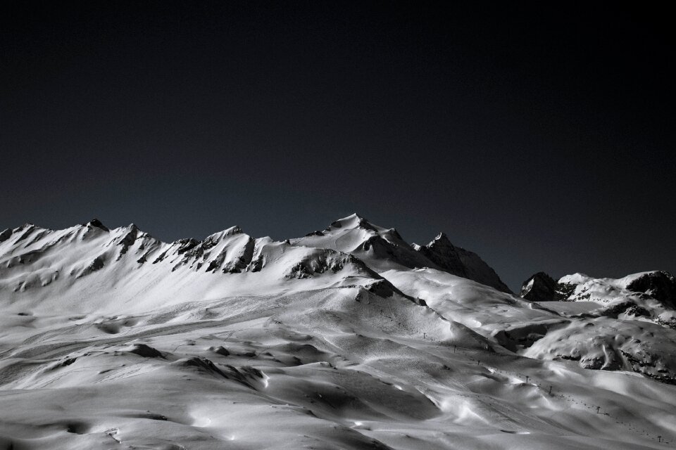 French alps france winter photo