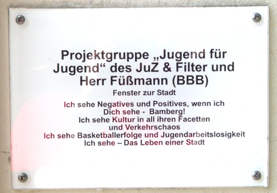 Bamberg, Am Leinritt – Mosaik 4 (Infotafel)