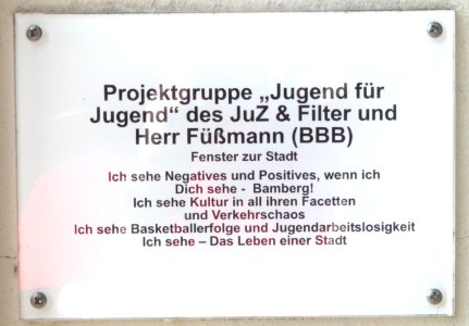 Bamberg, Am Leinritt – Mosaik 4 (Infotafel)