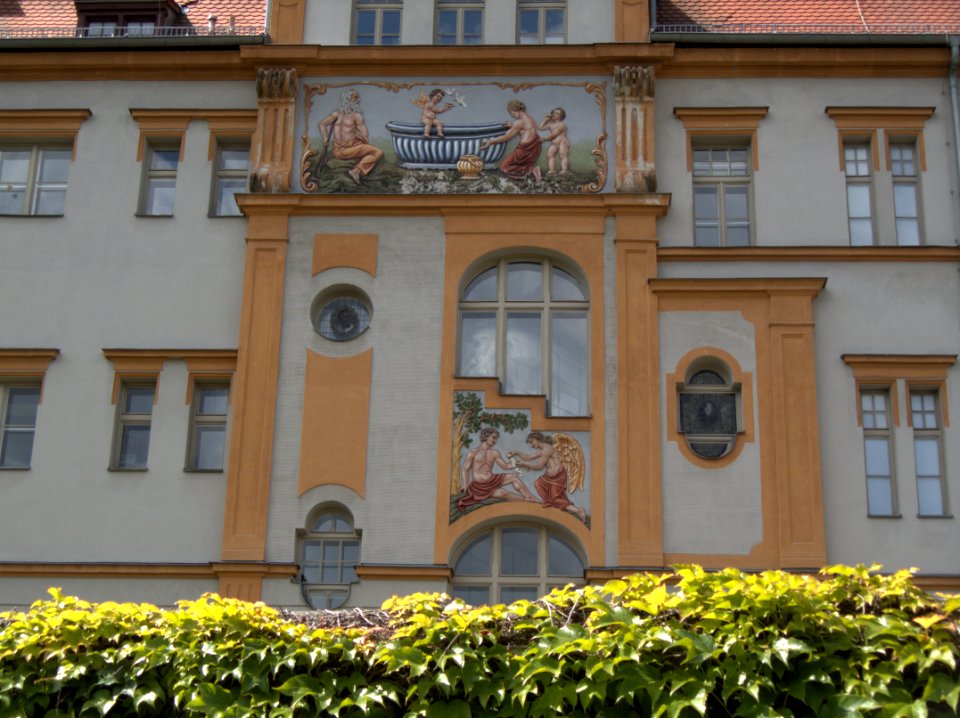 Bamberg, Am Leinritt – Hausgemälde (Totale)