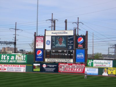 Ballpark at Harbor Yard scoreboard 106