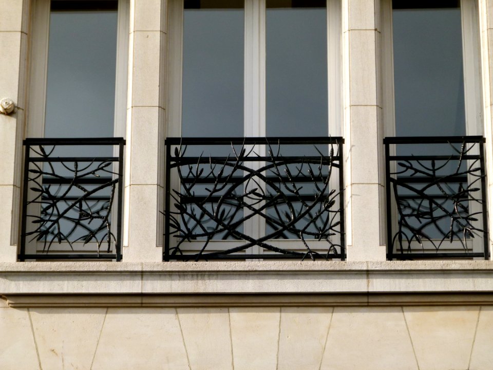 Balustrade en fer forgé de l'hôtel particulier Lalique