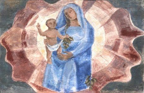 Bamberg, Bamberg – Maria-Hausgemälde (Detail)