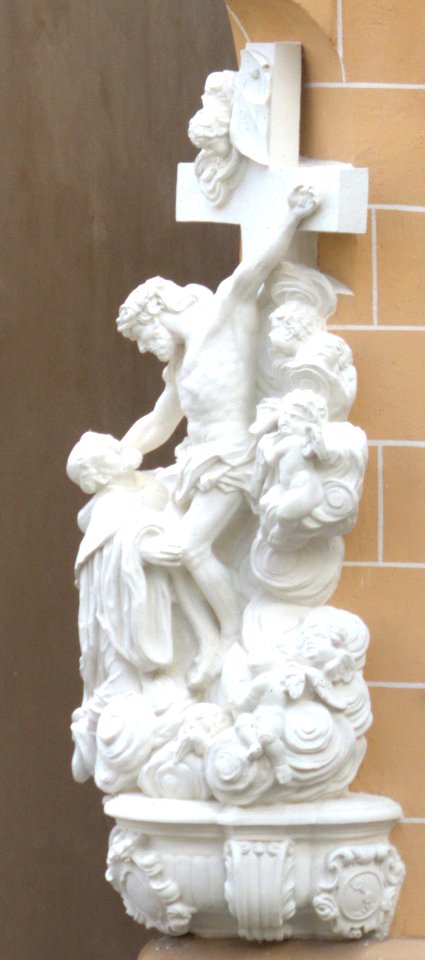 Bamberg – Eckskulptur (Detail)
