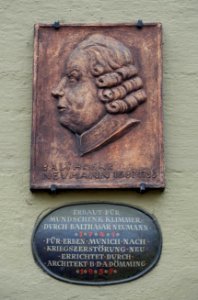Balthasar Neumann memorial - Würzburg Residence gardens - Würzburg, Germany - DSC05949