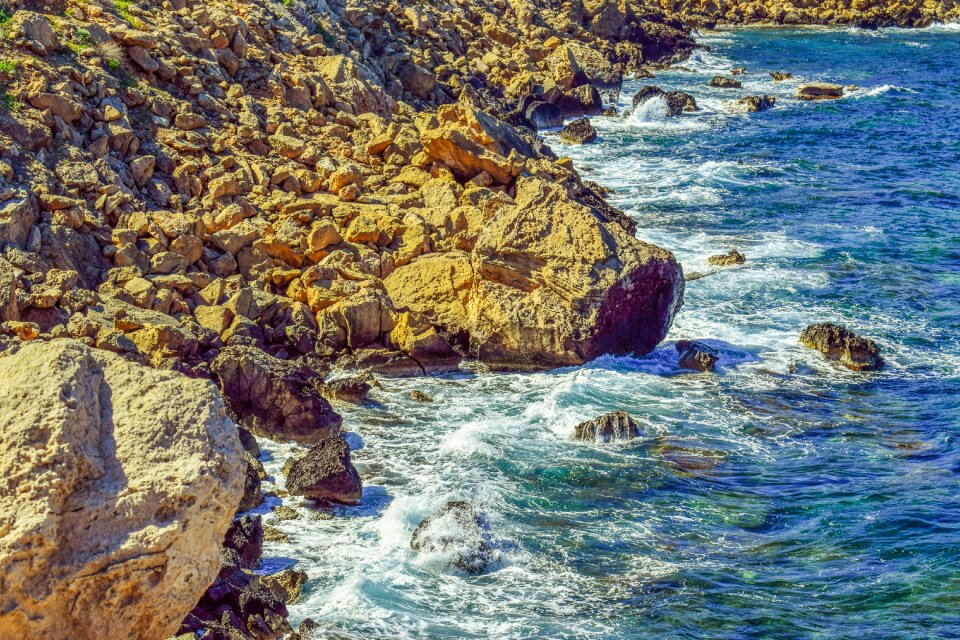 Nature coastline scenery