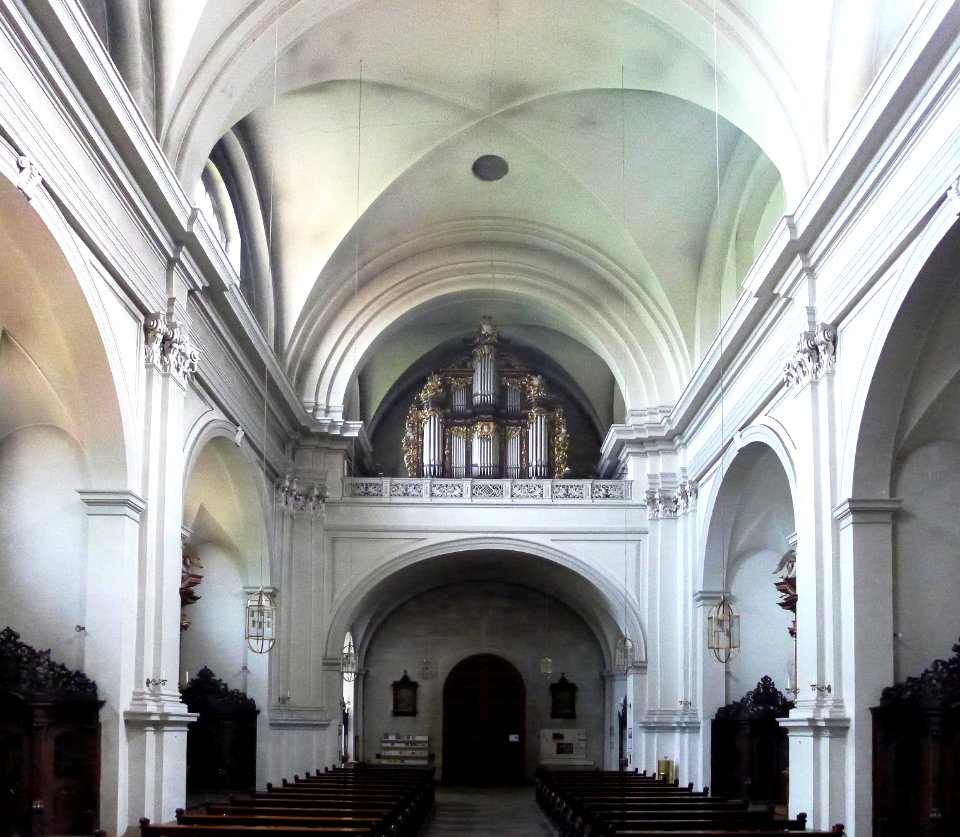 Bamberg Karmelitenkloster Blick zur Orgelempore