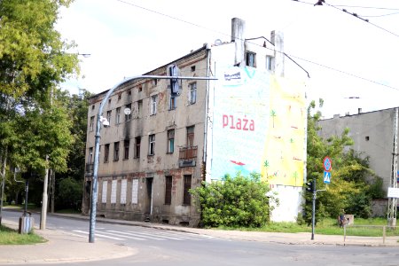 Baluty neighburhood lodz august 2018