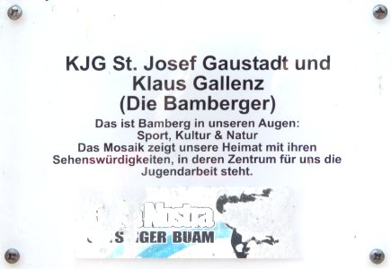 Bamberg, Am Leinritt – Mosaik 6 (Infotafel)
