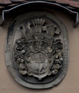 Bamberg, Hinterer Bach 2 – Wappen (Detail)