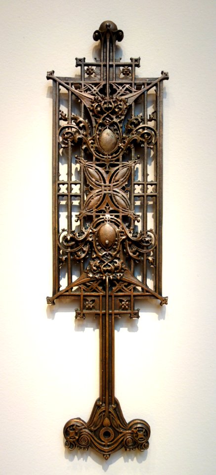 Baluster from the Schlesinger and Mayer Store (later Carson Pirie Scott), by George Grant Elmslie, 1899-1904, cast iron - Chazen Museum of Art - DSC02458 photo