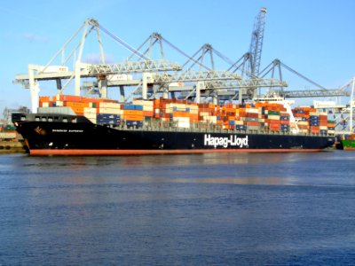 Bangkok Express, at the Amazone harbour, Port of Rotterdam, Holland 25-Jan-2007