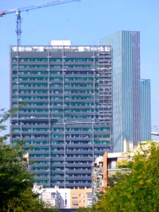 Barcelona - Hotel Meliá Barcelona Sky (derecha) y Torre Diagonal (Diagonal-Pere IV) (izquierda)